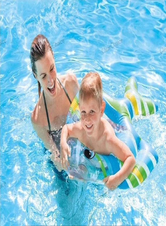 ClearChoice:- Fish Swimming Ring for Kids Girls,Boys,Kids Inflatable Swimming Tube(Multi Color)(3-5 Year)(1 PIS) - Image 3